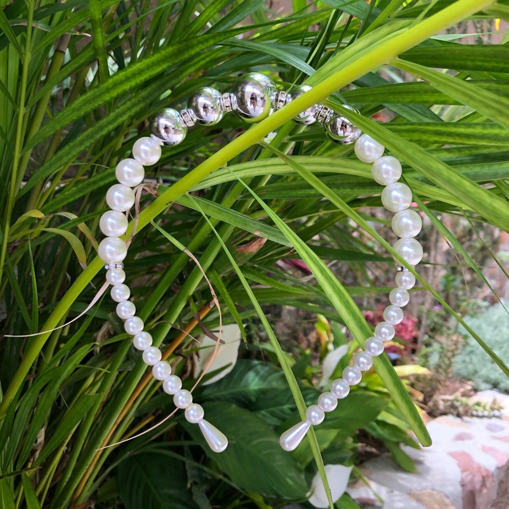 Classic White Pearl Headband